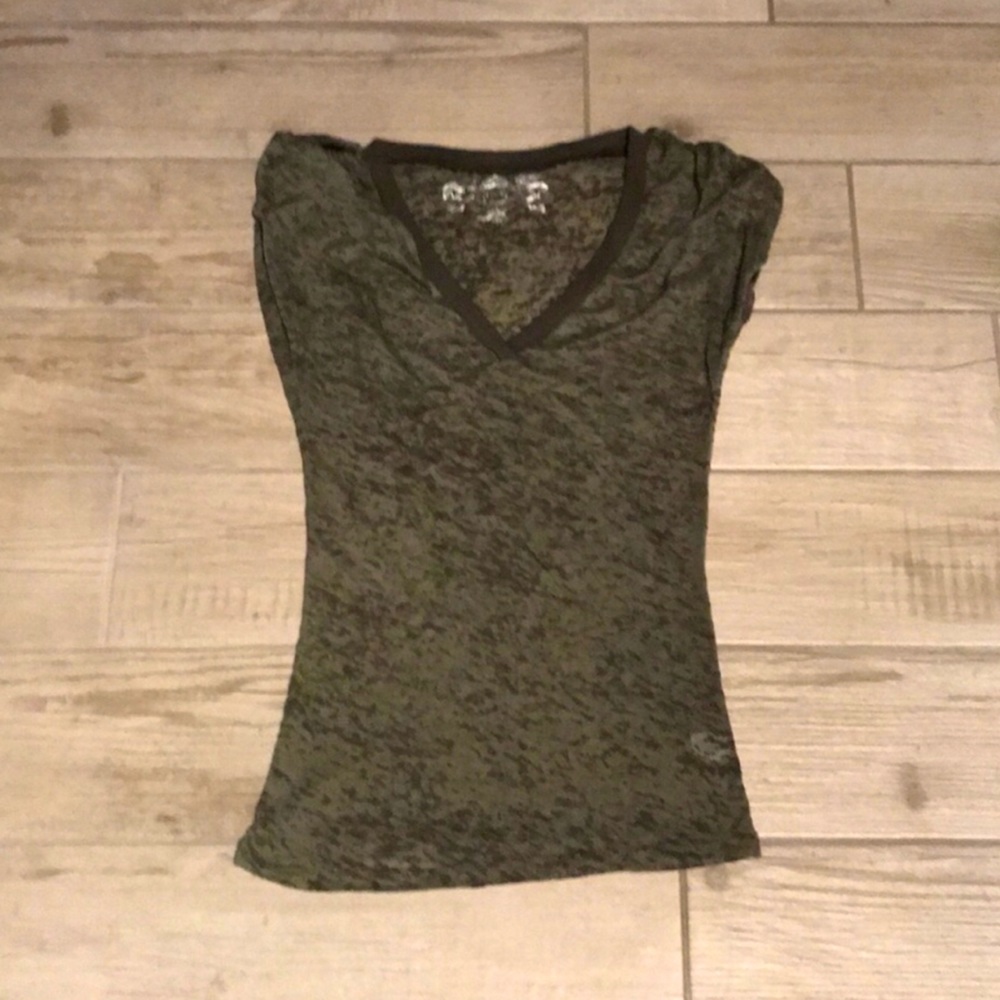 Army Green Sheer Top